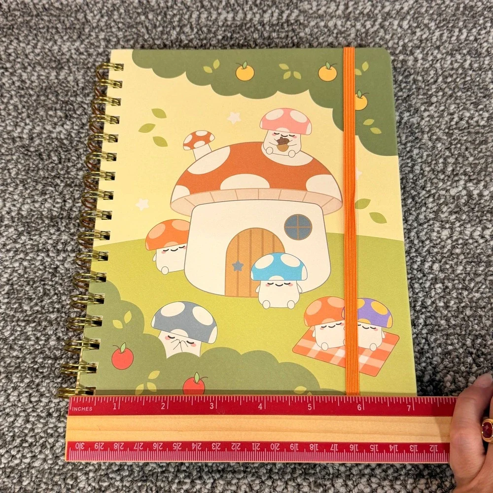 Smoko x Denik Mushroom Garden Undated Monthly Weekly Planner Vegan Leather 7x9